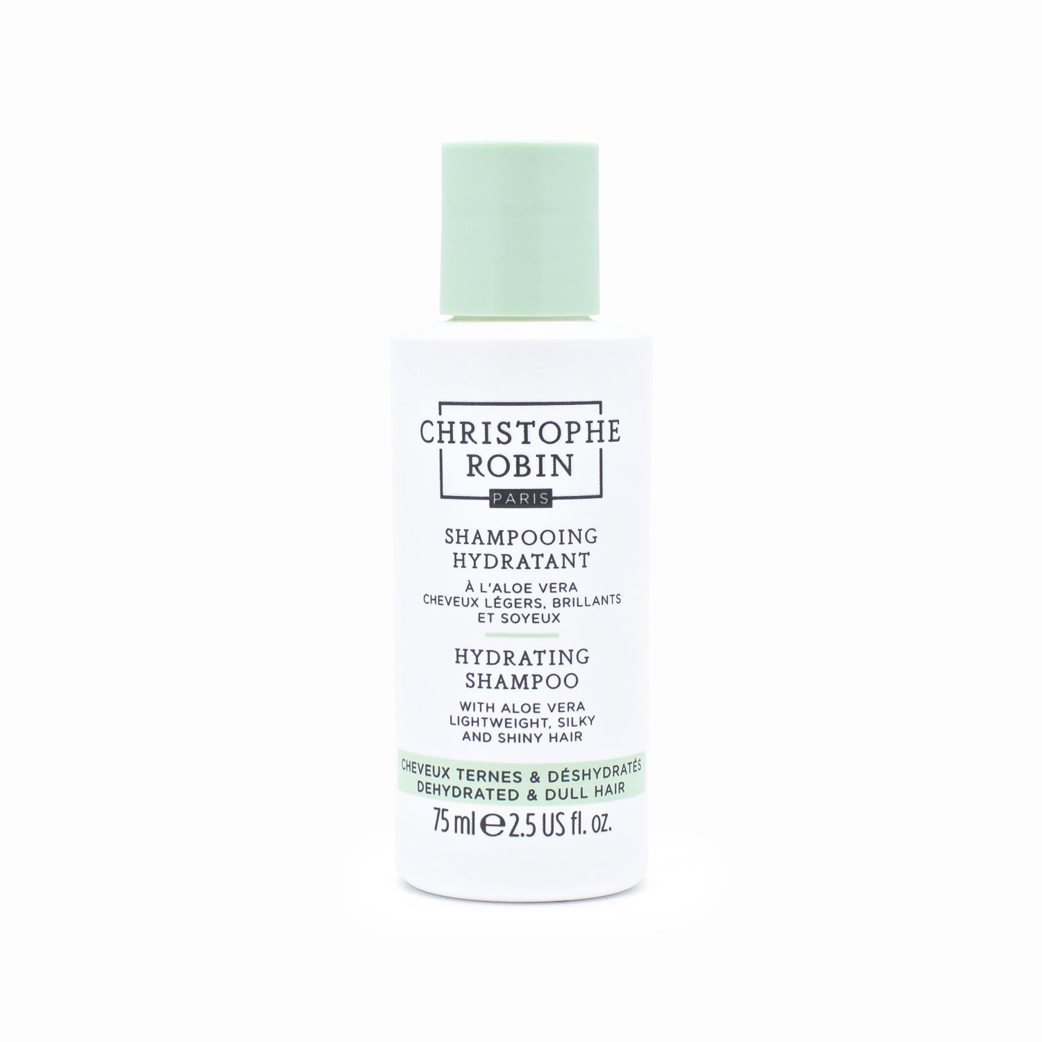 CHRISTOPHE ROBIN Hydrating Shampoo with Aloe Vera 2.5oz - New
