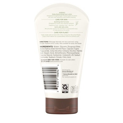 Aveeno Daily Moisturizing Prebiotic Oat Face Cream for Dry Skin 5fl oz - Imperfect Container