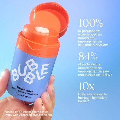 Bubble Skincare Power Wave Super Hydrating Face Moisturizer 1.7 fl oz - Imperfect Box
