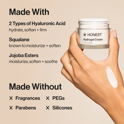 Honest Beauty Hydrogel Cream with Hyaluronic Acid 1.7 fl oz - Missing Box